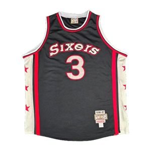 Mitchell & Ness Hardwood Classics Allen Iverson #3 Sixers Jersey XXL Vintage